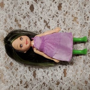 Vintage Barbie Mattel Doll 4½" Red Tag Kelly Friend 1994 Green Black Hair